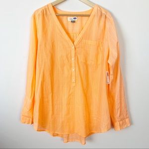 Old Navy tunic in neon orange lightweight XL